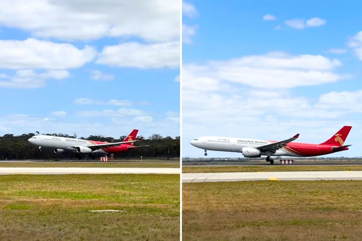 Shenzhen Airlines lands in Melbourne Shenzhen Airlines lands in Melbourne