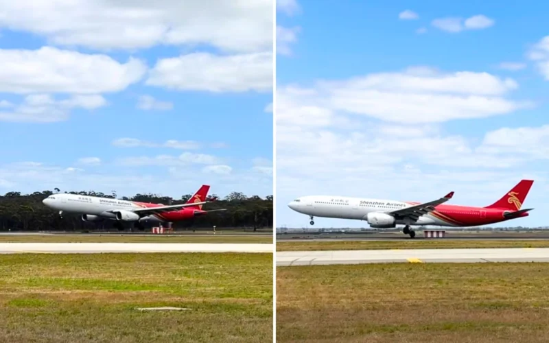 Shenzhen Airlines lands in Melbourne
