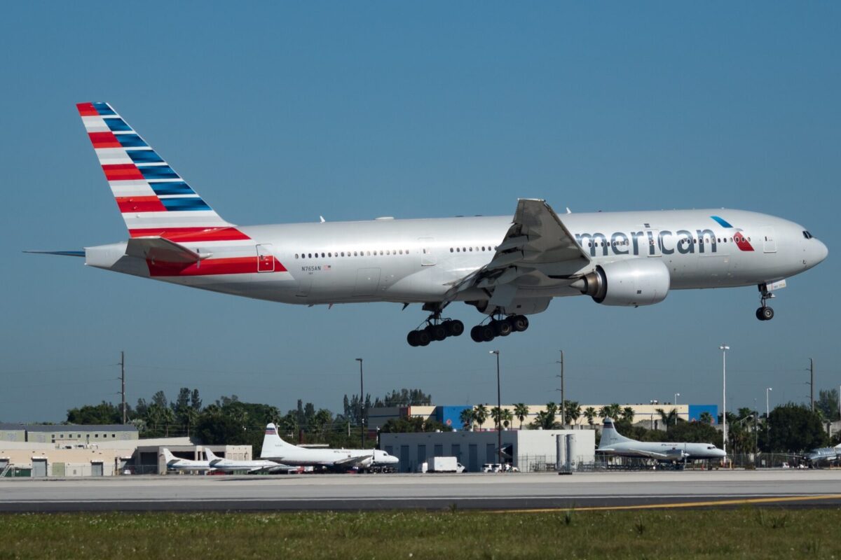 American Airlines Boeing 777 Miami Airport