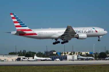 American Airlines Boeing 777 Miami Airport