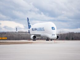 Beluga ST landing in Mirabel_GD-BelugaSTinQuebec-032024