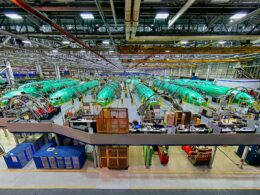 Boeing 737 fuselage production in Wichita Kansas