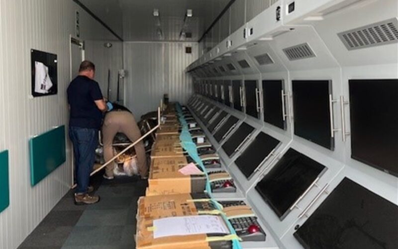 Containerized mission crew trainer