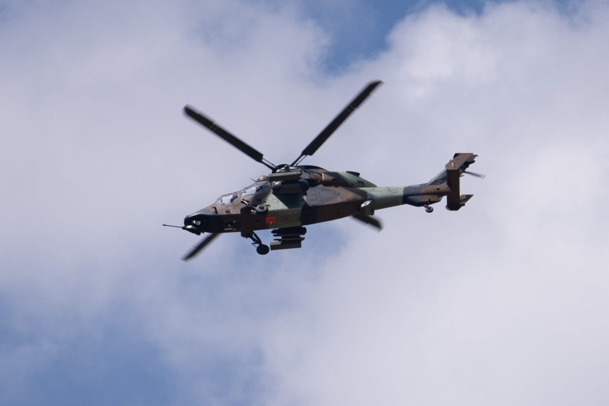 French Army Tigre attack helicopter