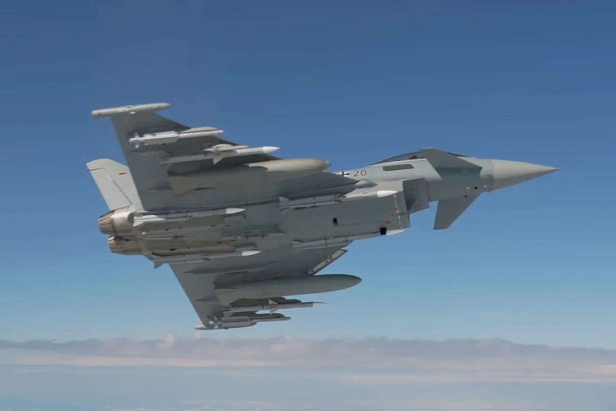 Luftwaffe Eurofighter Typhoon armed with Meteor missiles