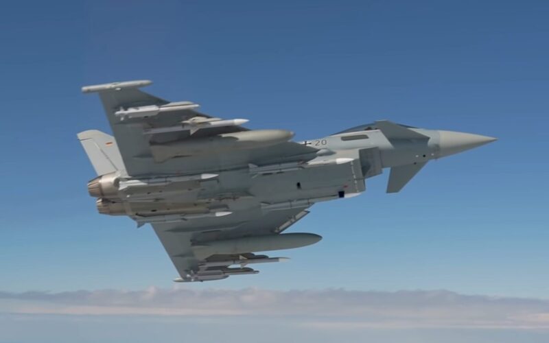 Luftwaffe Eurofighter Typhoon armed with Meteor missiles