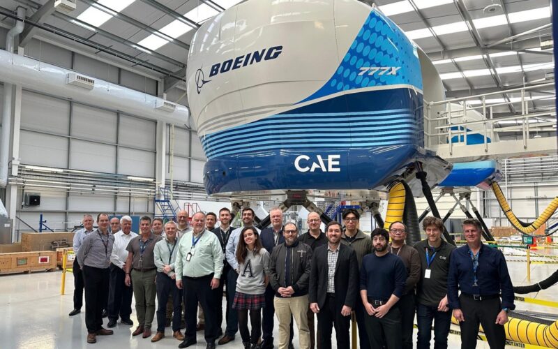 Boeing 777 9 flight training simulator