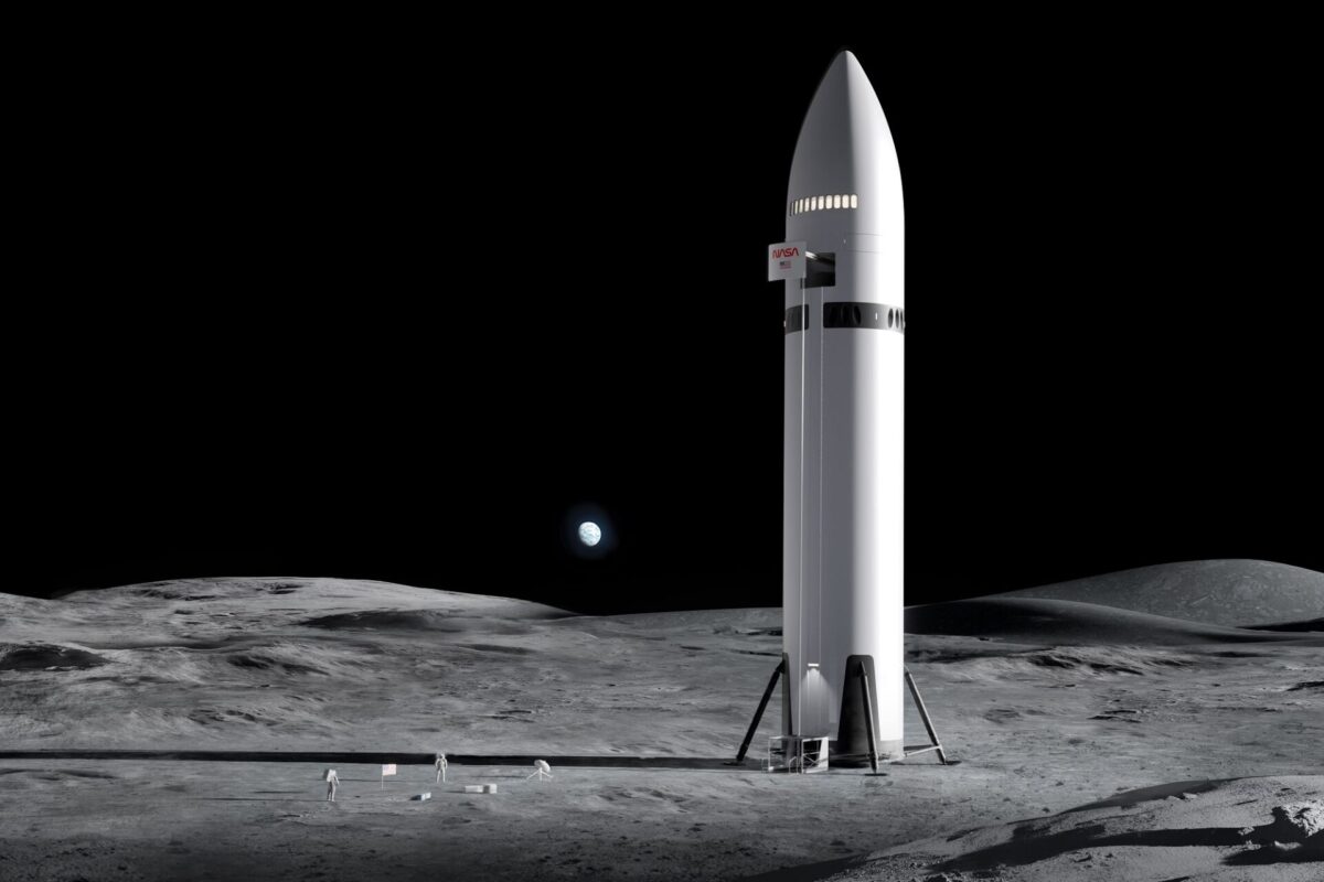 Elon Musk moon surface SpaceX 
