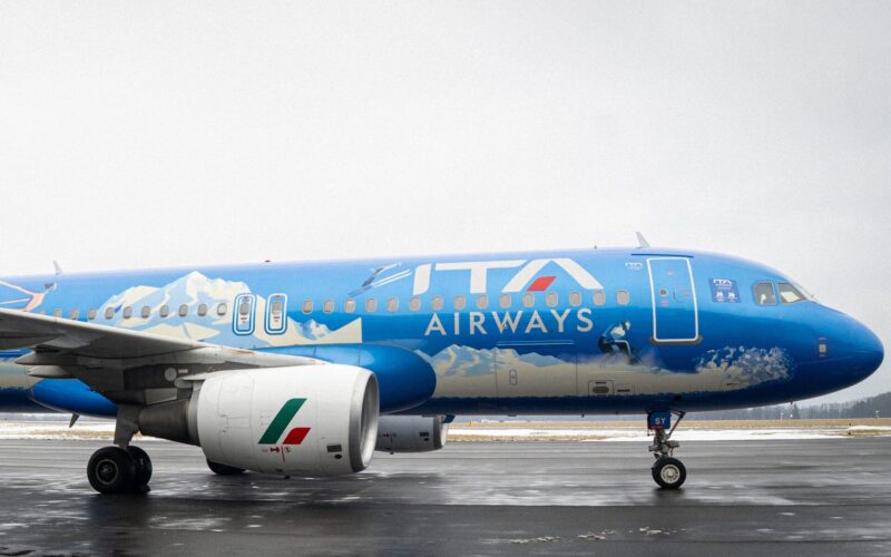 ITA Airways unveils Olympic Milano Cortina A320 livery