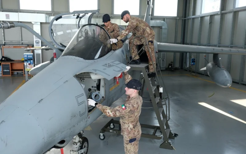 Italian Air Force AMX maintenance
