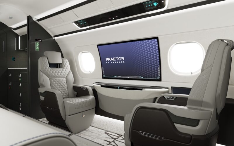 Praetor 600E Interior 2 Embraer Praetor 600E