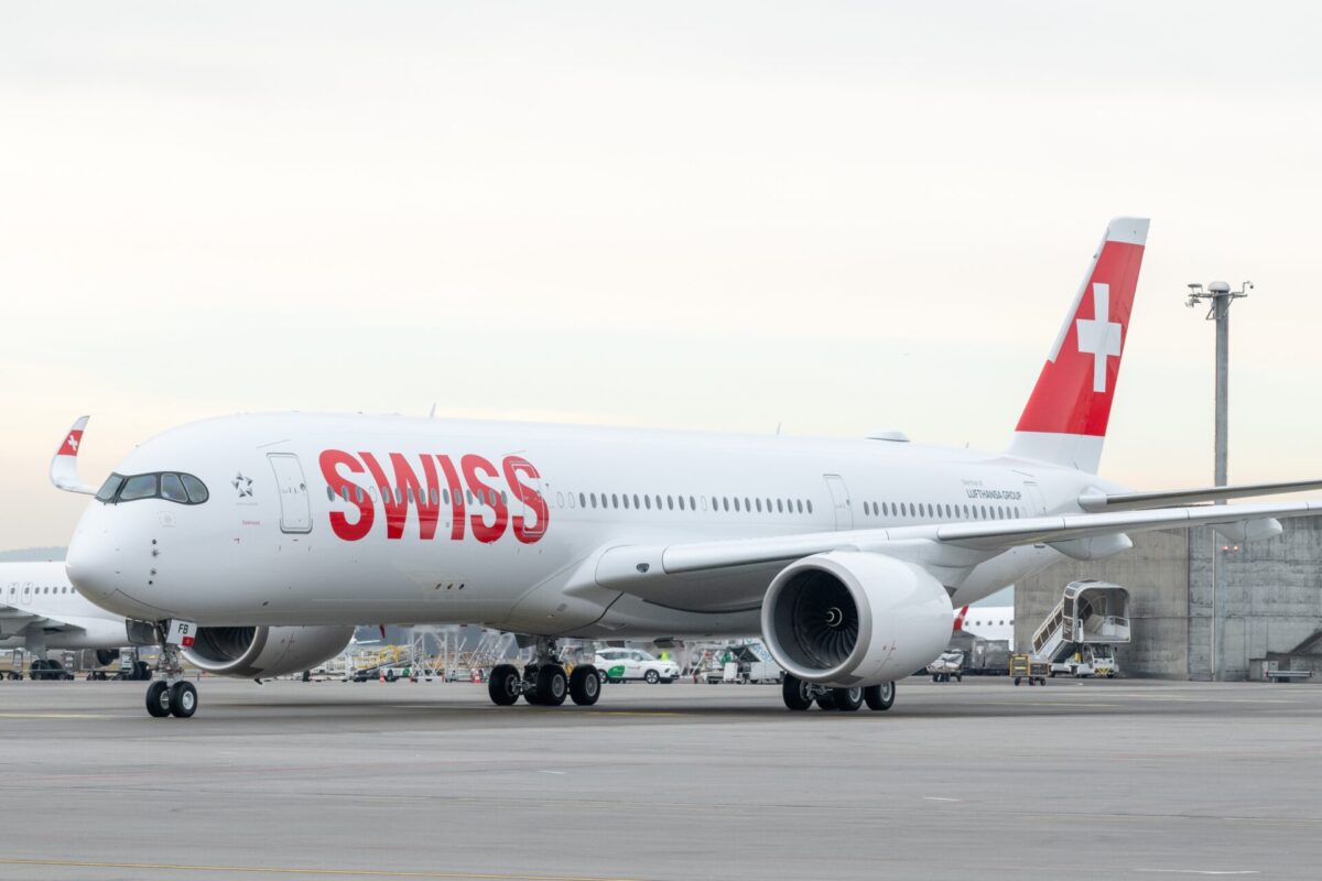 First arrival of the A350 900 HB IFB at Zurich Airport