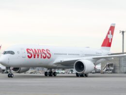 First arrival of the A350 900 HB IFB at Zurich Airport