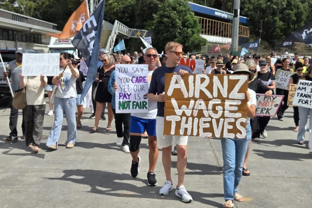 Air NZ cabin crew strike Air NZ cabin crew strike
