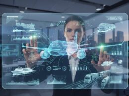 Airline operations interface showing agentic AI coordinating aircraft logistics and supply chains