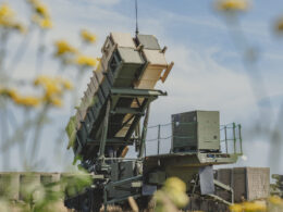 A US Army Patriot launcher in Poland