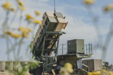 A US Army Patriot launcher in Poland