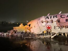Air Canada Jazz CRJ750 C GNJZ collision