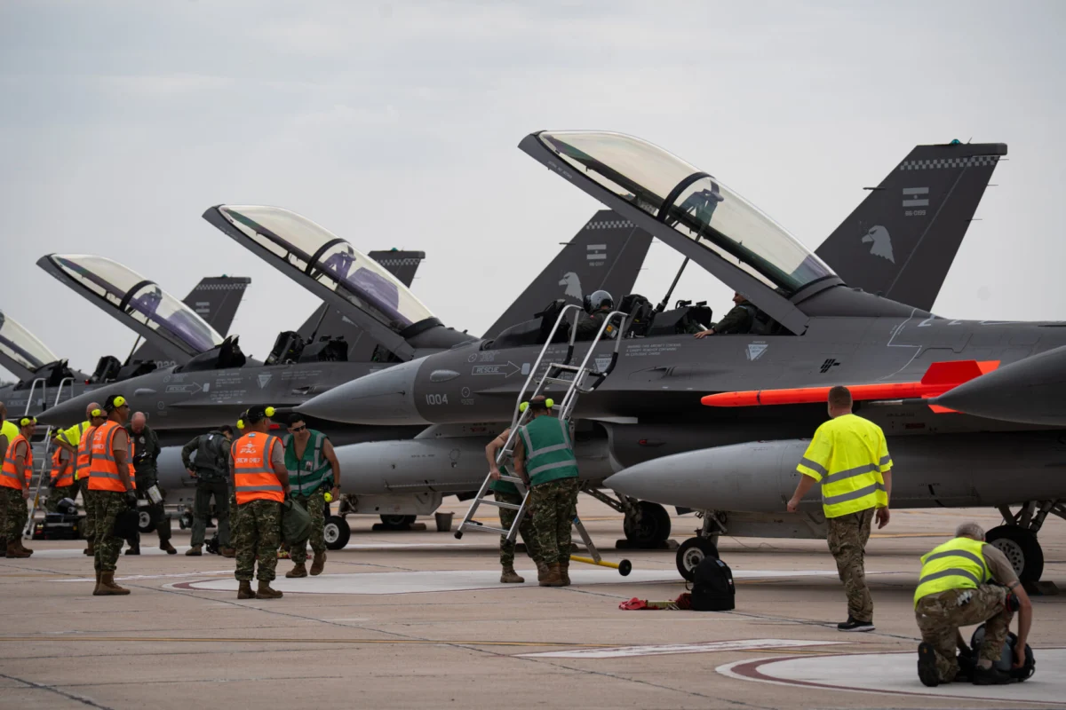 Argentina Air Force F 16 fighter jets Argentina Air Force F 16 fighter jets