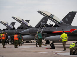 Argentina Air Force F 16 fighter jets