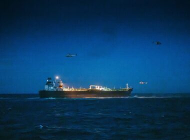 Belgium boarded a sanctioned oil tanker in the North Sea with French Navy NH90 helicopter