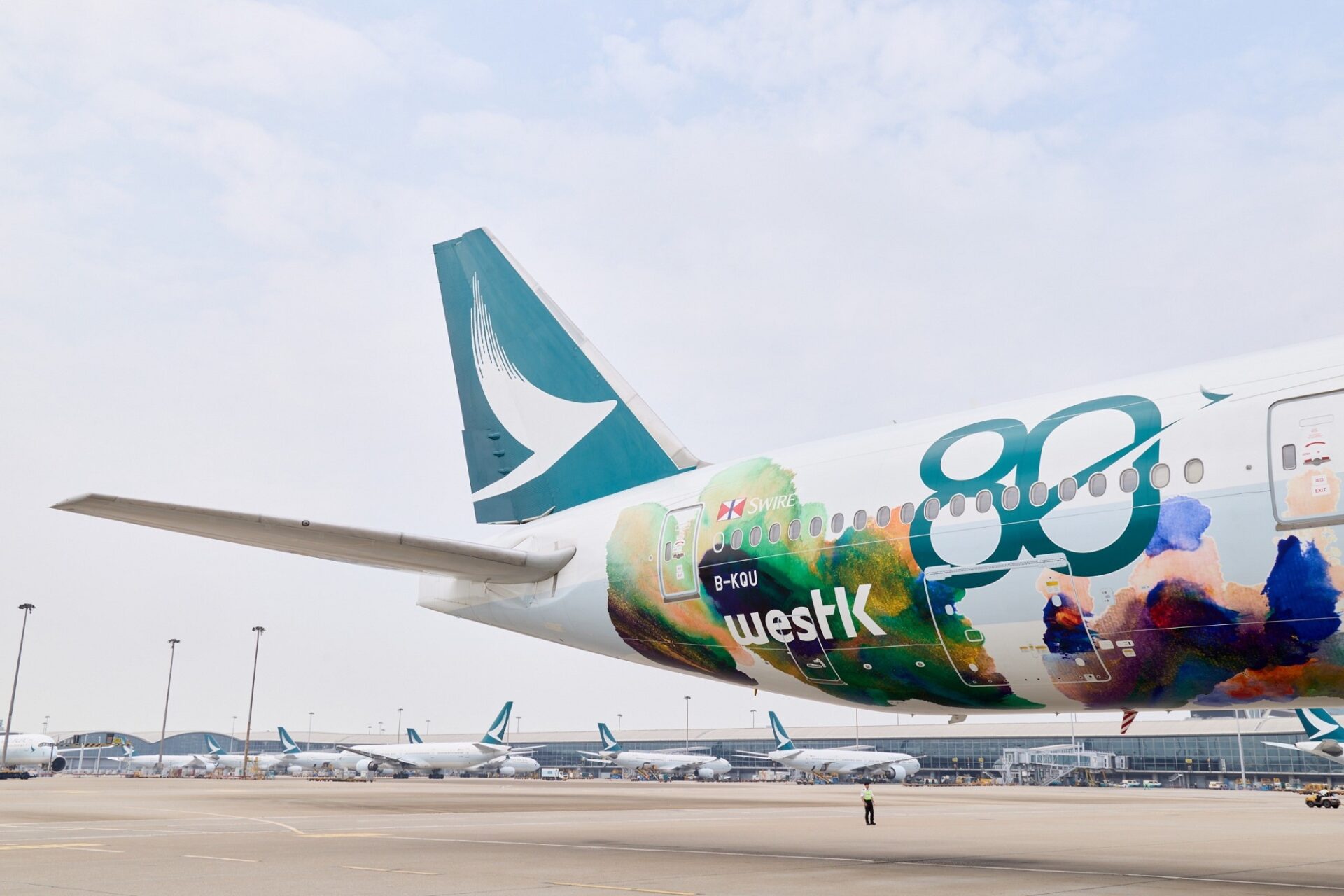 Cathay Pacific unveils latest 80th anniversary livery on Boeing 777-300ER