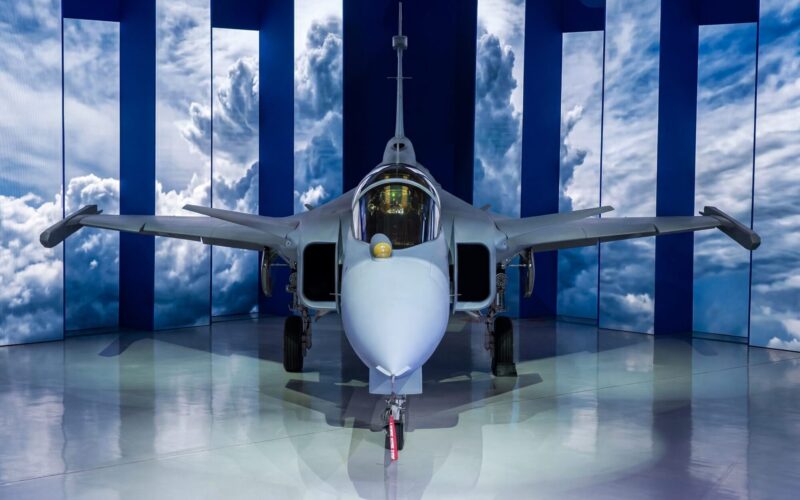 First Gripen E fighter produced in Brazil unveiled First Gripen E fighter produced in Brazil unveiled