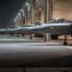 French Rafale jets by night at Al Dhafra air base