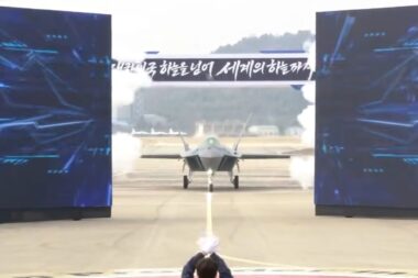 KF 21 Boramae fighter jet rollout in South Korea