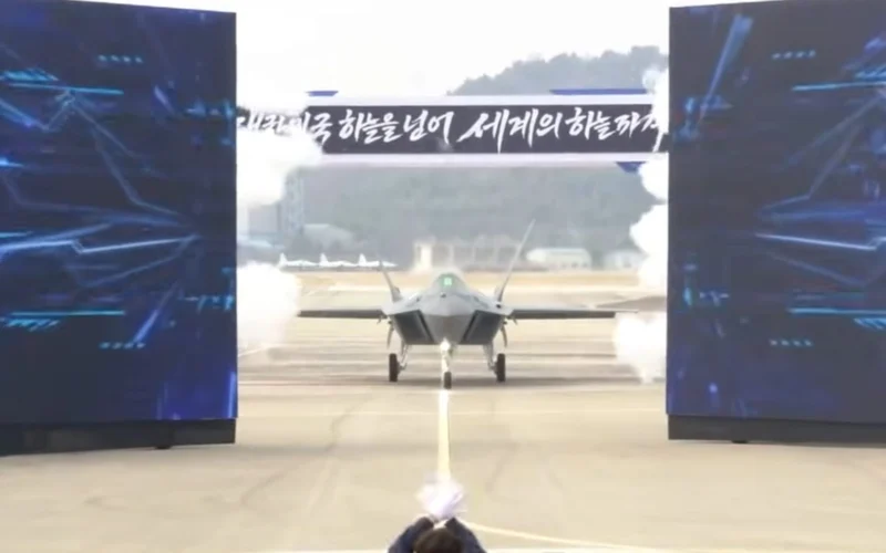KF 21 Boramae fighter jet rollout in South Korea