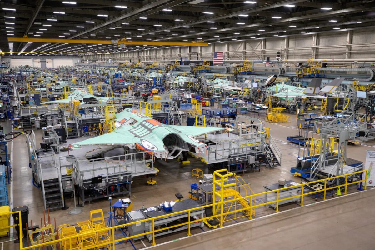 Lockheed Martin F-35 fighter jet assembly plant in Fort Worth