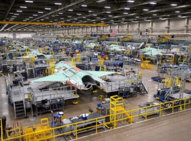 Lockheed Martin F-35 fighter jet assembly plant in Fort Worth