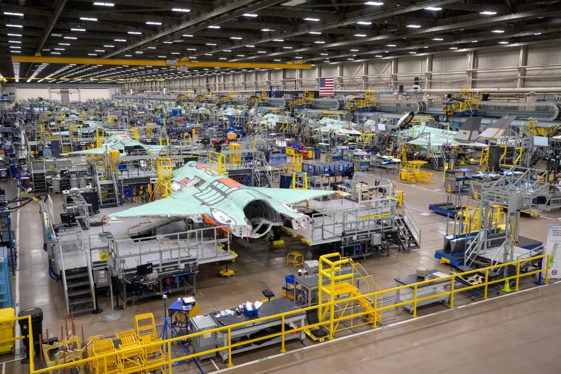 Lockheed Martin F 35 fighter jet assembly plant in Fort Worth