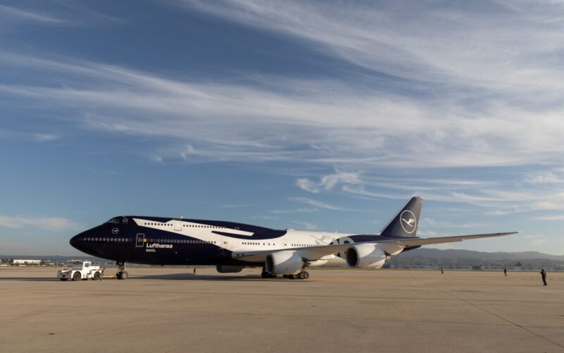 Lufthansa 747 100th Anniversary Livery Lufthansa Boeing 747 8 XXL Crane