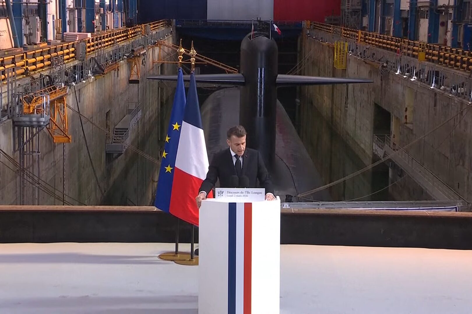 Macron outlines expanded European role for France’s nuclear deterrence