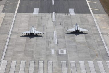 Royal Air Force Typhoon jets at RAF Akrotiri