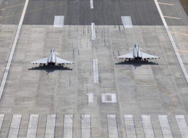 Royal Air Force Typhoon jets at RAF Akrotiri