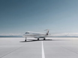 The first delivery of a Bombardier Global 8000 to fleet launch client NetJets
