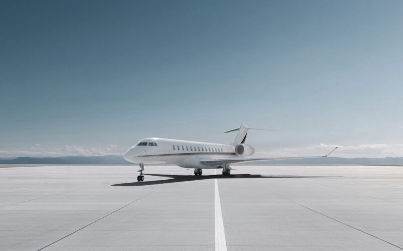 The first delivery of a Bombardier Global 8000 to fleet launch client NetJets
