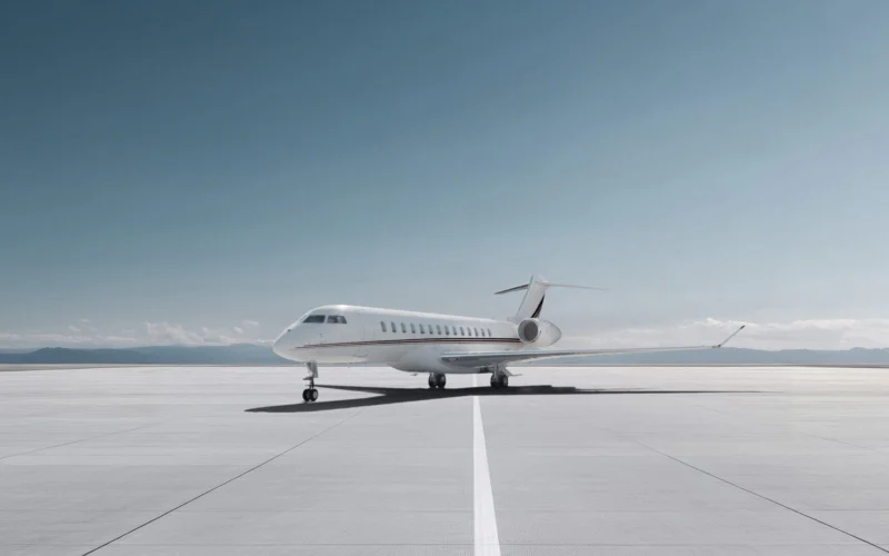The first delivery of a Bombardier Global 8000 to fleet launch client NetJets