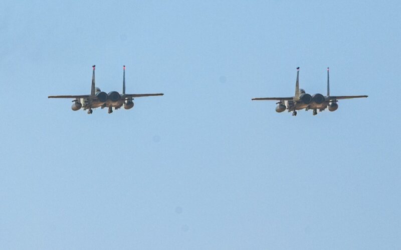 Two US Air Force F 15E Strike Eagles in Kuwait
