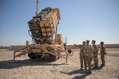 US Army Patriot air defense system in the Middle East
