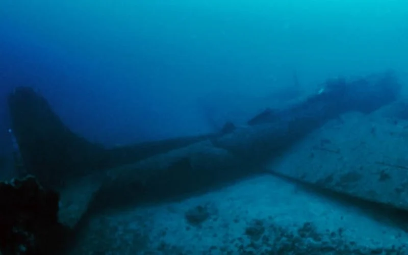 WW2 B 17 bomber North Sea