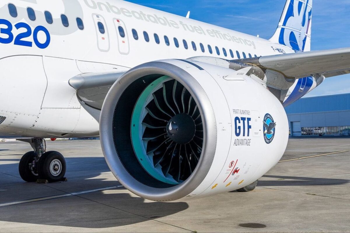 Airbus A320 with GTF Advantage engi