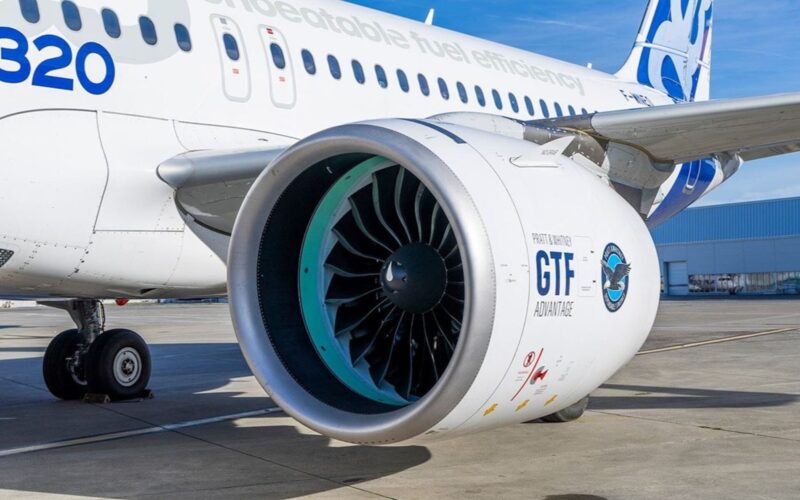 Airbus A320 with GTF Advantage engi