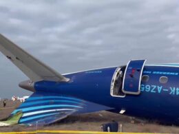 Azerbaijan Airlines Flight 8243 crash site