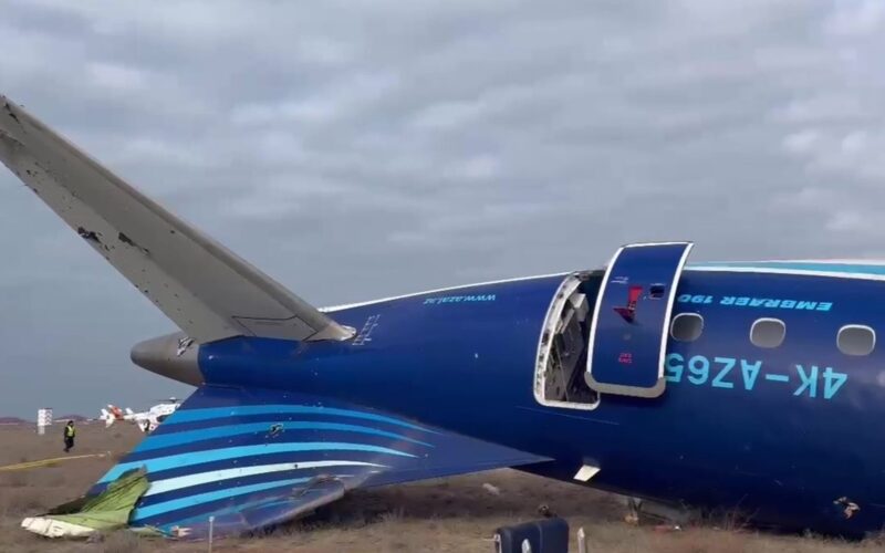 Azerbaijan Airlines Flight 8243 crash site