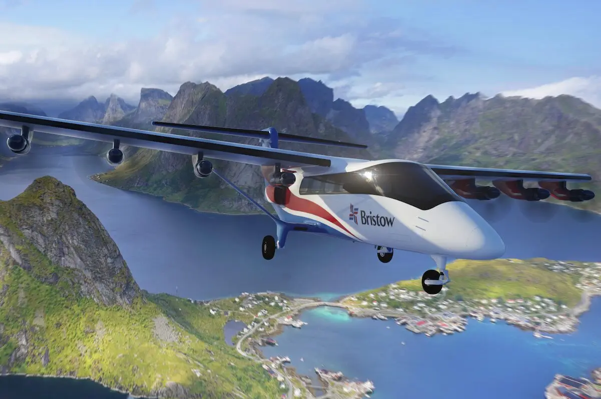 Electra EL9 Ultra Short in Bristow livery Norway Electra EL9 Ultra Short in Bristow livery - Norway
