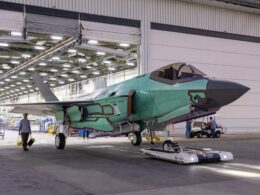 Finnish Air Force F 35 fighter final assembly