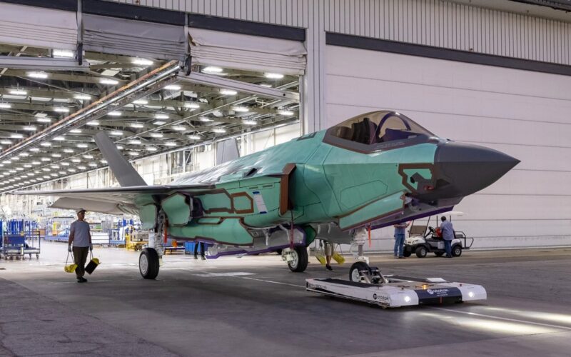 Finnish Air Force F 35 fighter final assembly